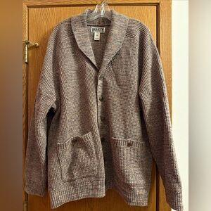 Duluth Trading Company Men’s Retirement Tan Cardigan Sweater